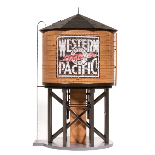 Broadway Limited HO Operating Water Tower Weathered Western Pacific