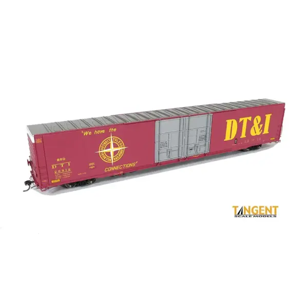 Tangent HO 86' Greenville High Cube Box Car Detroit Toledo & Ironton "Magenta"