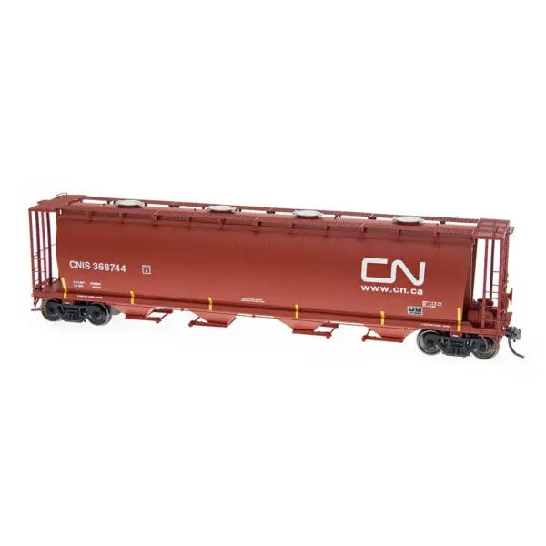 Intermountain HO NSC 4550 Cylindrical Hopper Round Hatch Canadian National "Mineral Red, CNIS"