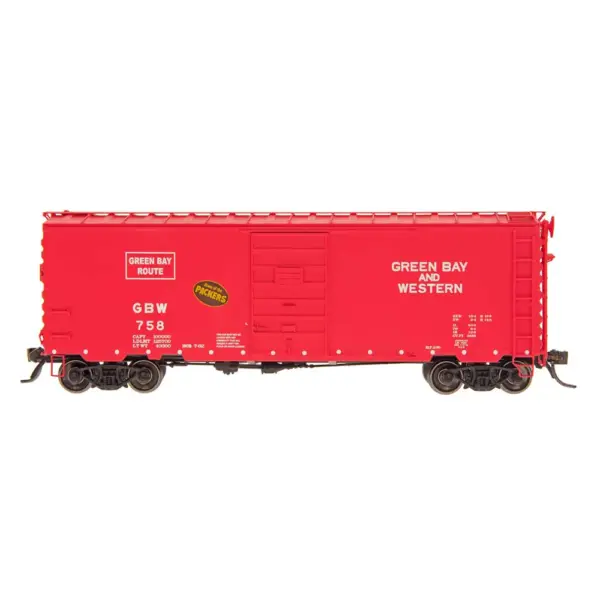 Intermountain HO 40' PS-1 Box Car Green Bay & Western