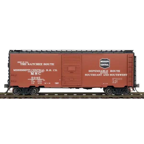 Intermountain HO 40' PS-1 Box Car Mississippi Central "The Natchez Route"