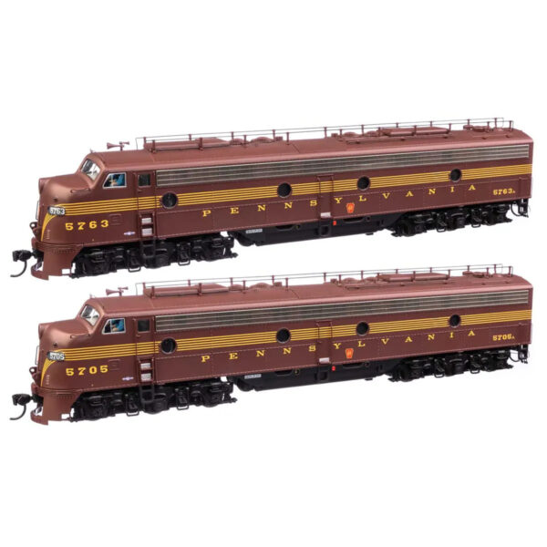 Walthers Proto HO E8A-A Set Pennsylvania "Five Stripe" w/ DCC & Sound