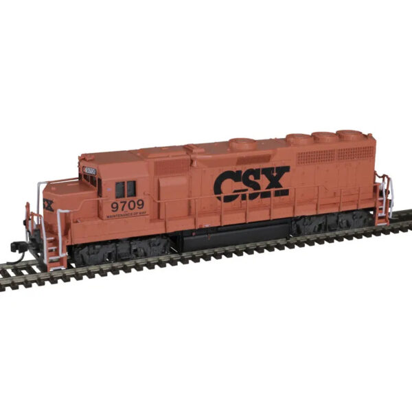 Atlas N GP40 CSX "Maintenance of Way" w/ Ditch Lights, DCC & Sound