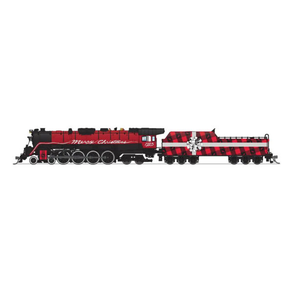 Broadway Limited Paragon 4 N 4-8-4 Steam Locomotive Christmas w/ DCC, Sound, & Smoke 1225