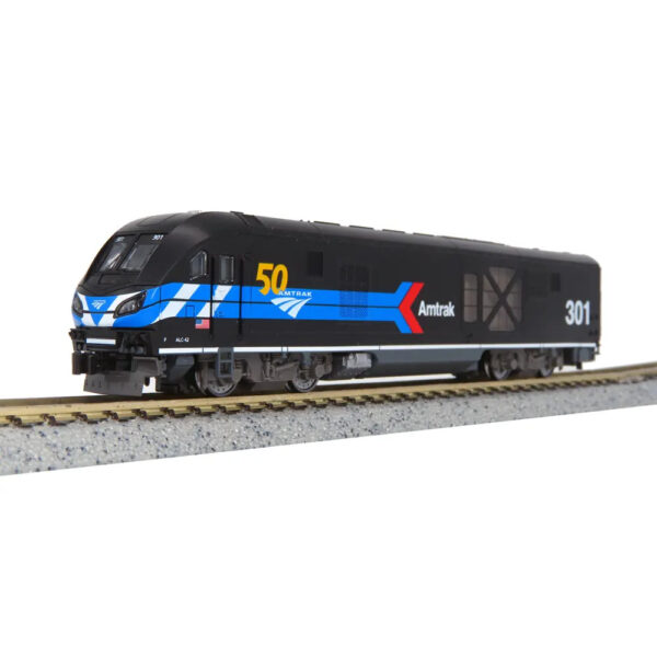 Kato N ALC-42 Charger Amtrak "Day One 50th Anniversary" w/ DCC #301