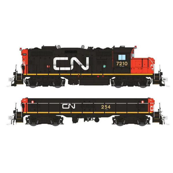 Rapido HO GP9rm & Slug Canadian National "Late" w/ DCC & Sound