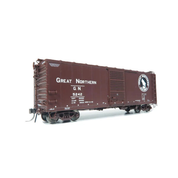 Rapido HO 40' St. Cloud 12 Panel Box Car Great Northern "Mineral Red, Late Dreadnaught"