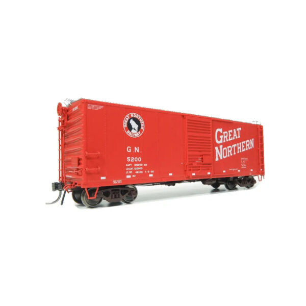 Rapido HO 40' St. Cloud 12 Panel Box Car Great Northern "Vermilion Red Slanted Lettering, Late Dreadnaught"