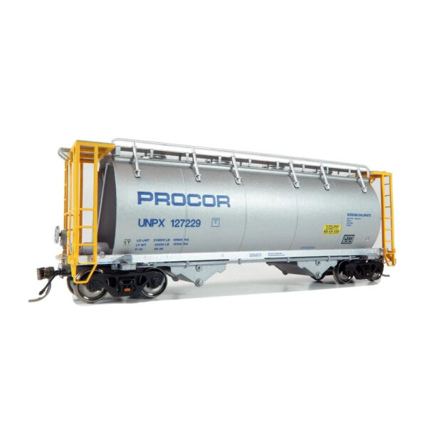 Rapido HO Procor 3000cf Aluminum Covered Hopper Procor w/ Handrail "Wordmark"