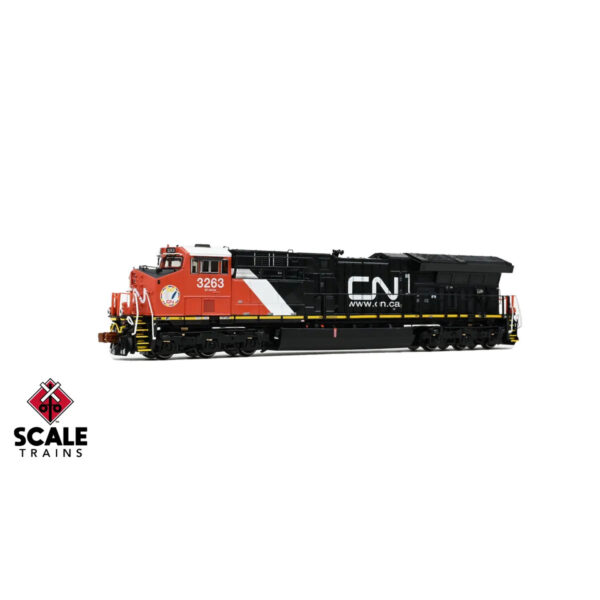 Scale Trains N Rivet Counter ET44 "Tier 4" Canadian National "Aboriginal Affairs, White Cab Roof" w/ DCC & Sound