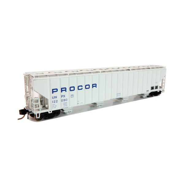 Rapido N Procor 5820 Plastics Hopper Procor "UNPX, Blue Stencil"