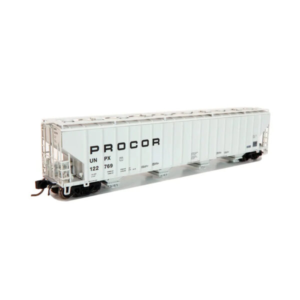 Rapido N Procor 5820 Plastics Hopper Procor "UNPX, Black Solid Mid"