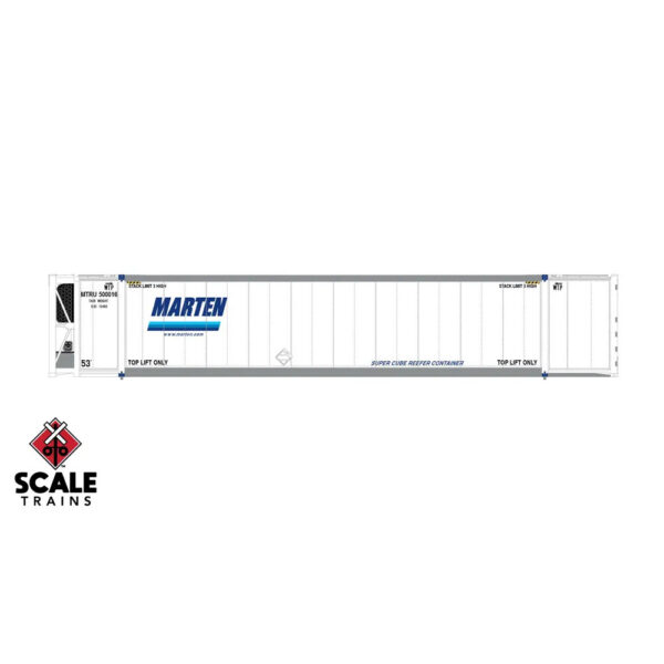 Scale Trains HO 53' CIMC Reefer Container Marten 3 Pack