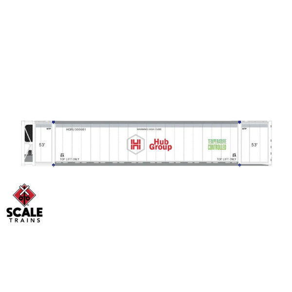 Scale Trains HO 53' CIMC Reefer Container Hub Group 3 Pack