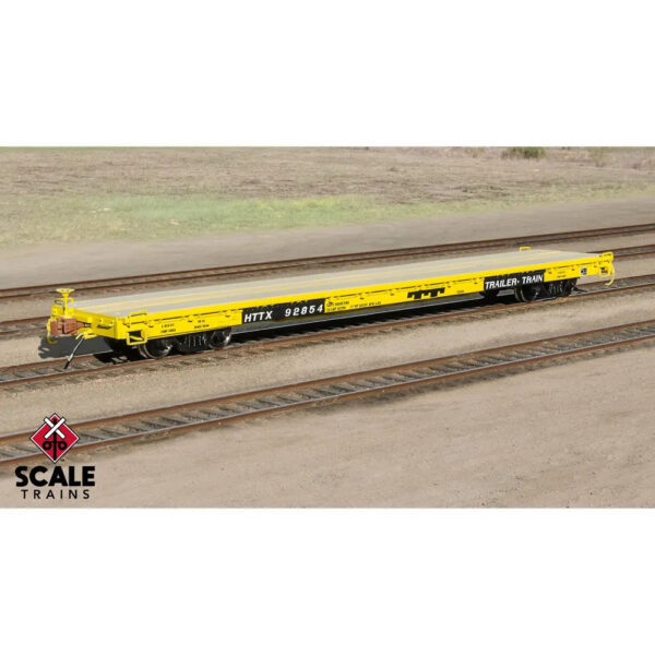 Scale Trains HO Fox Valley Models 60' PS F60GH Flat Car Trailer Train "HTTX"