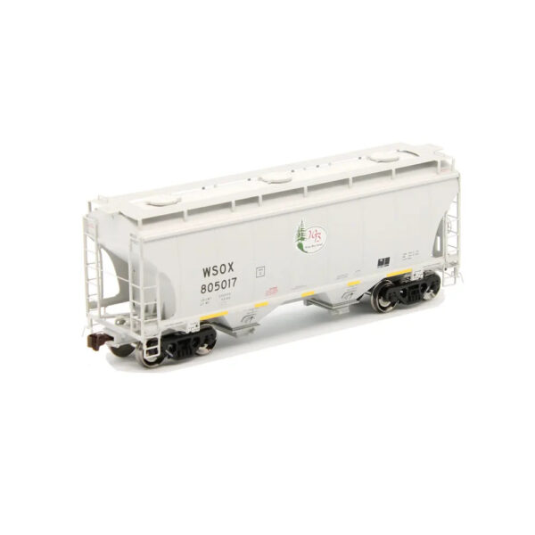 American Limited Models HO Trinity 3281 2 Bay Covered Hopper Winn Bay Sand "WSOX"