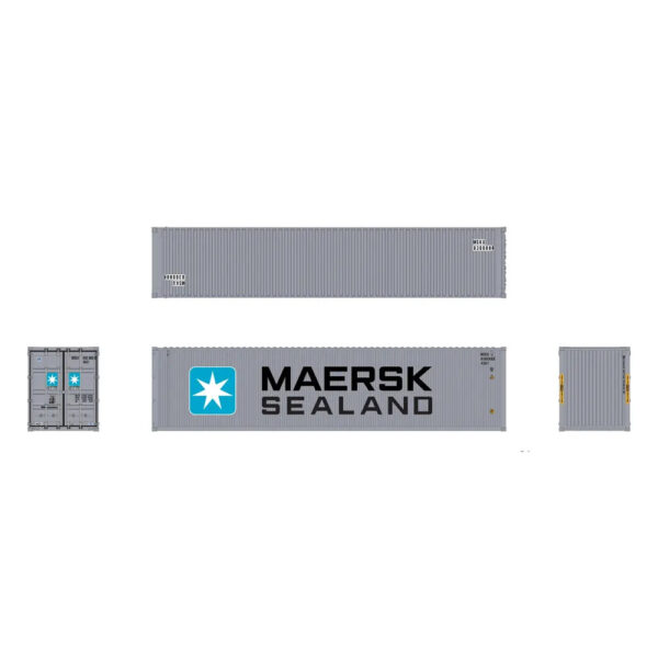 Aurora Miniatures HO 40' High Cube Container Maersk Sealand 3 Pack