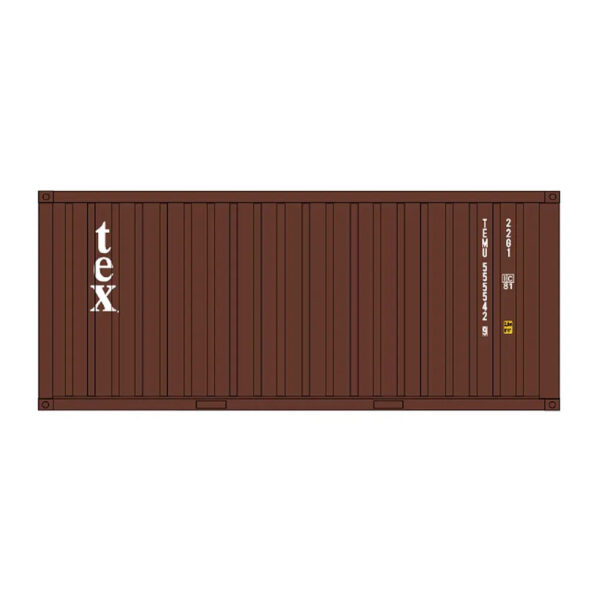 Intermountain HO 20' Container Tex 2 Pack