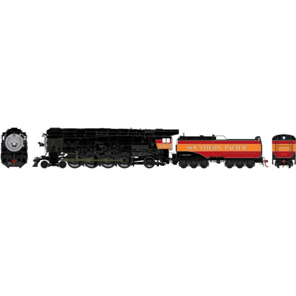 Athearn Genesis HO 4-8-2 MT-4 Steam Locomotive w/ Skyline Casing Southern Pacific "Daylight" w/ DCC & Sound