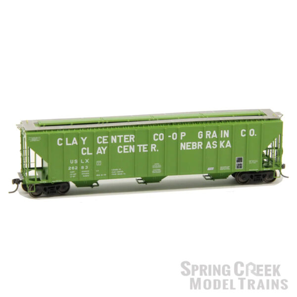 *Spring Creek Exclusive Scale Trains ExactRail HO Evans 4780 Covered Hopper Clay Center CO-OP Clay Center, Nebraska "USLX"